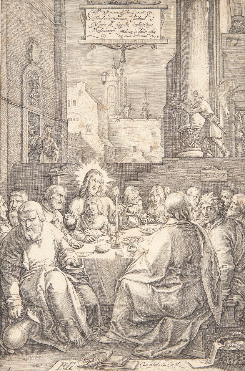 Het Laatste Avondmaal door Hendrick Goltzius