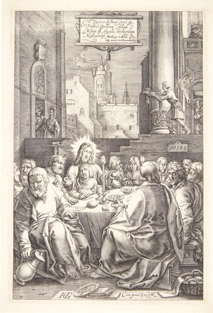 Het Laatste Avondmaal door Hendrick Goltzius