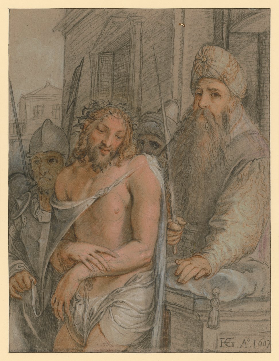 Ecce homo door Hendrick Goltzius