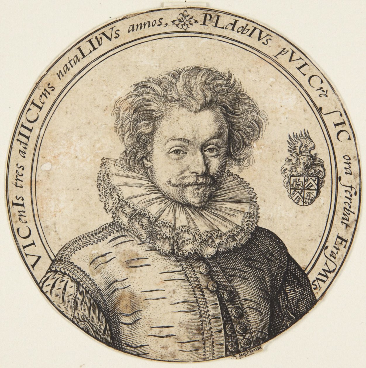 Erasmus Pleiobius door Hendrick Goltzius