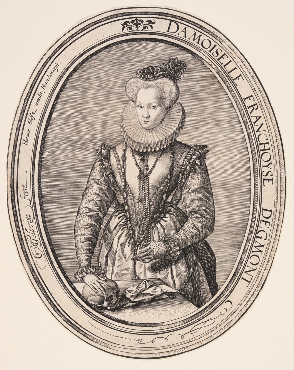 Françoise van Egmond door Hendrick Goltzius