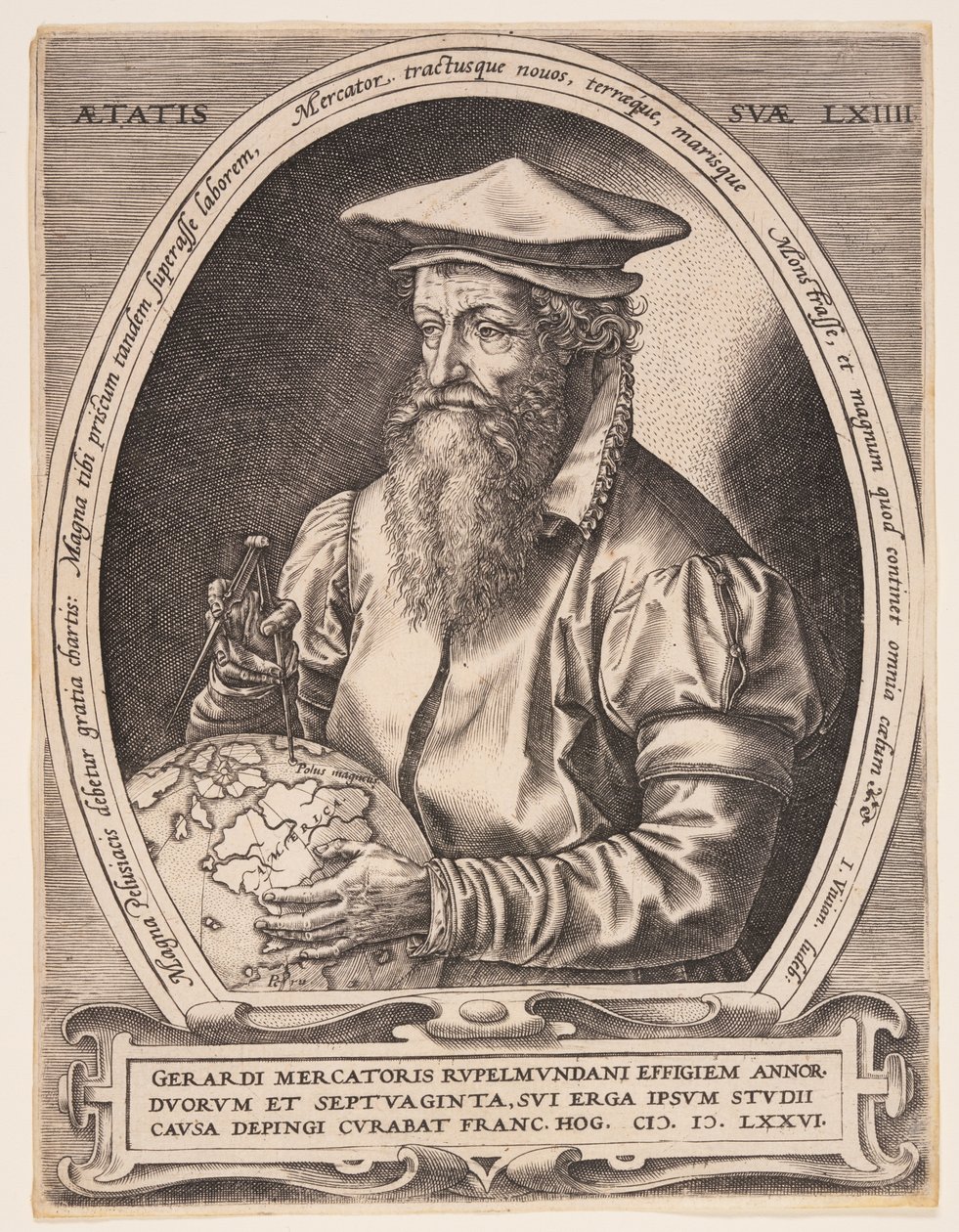 Gerardus Mercator door Hendrick Goltzius