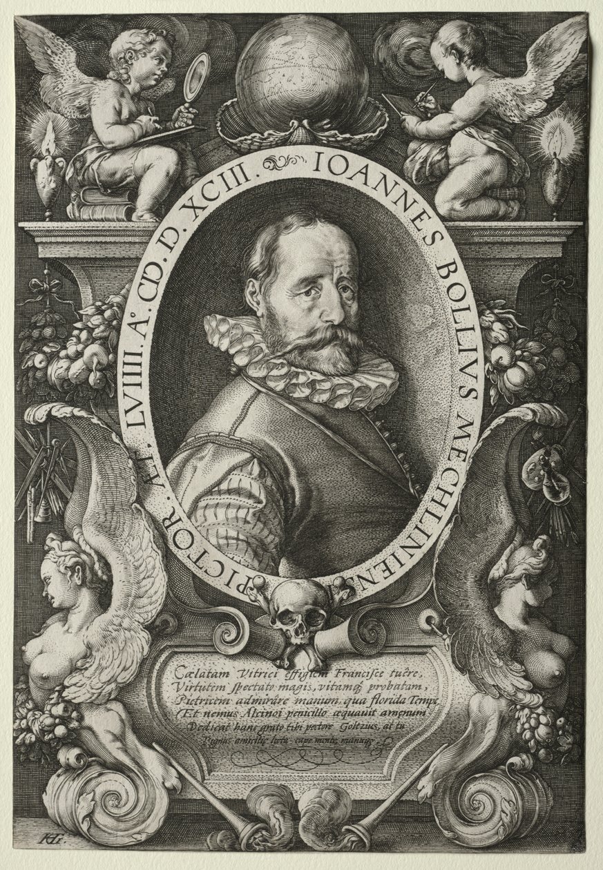 Hans Bol door Hendrick Goltzius