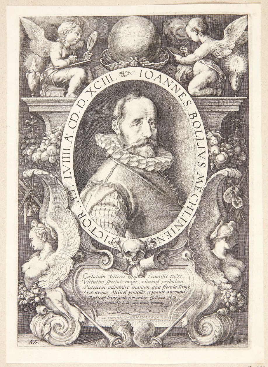 Hans Bol door Hendrick Goltzius