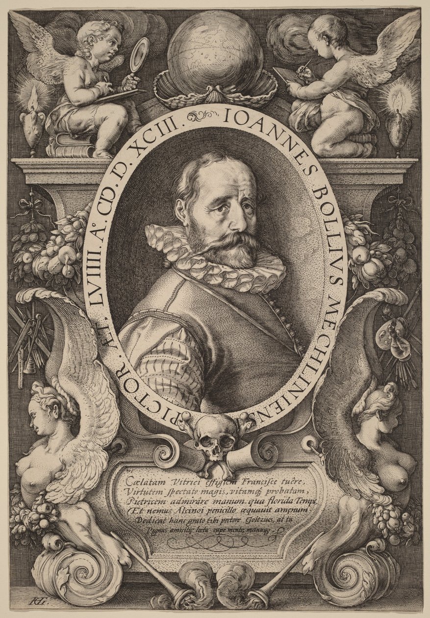 Hans Bol door Hendrick Goltzius