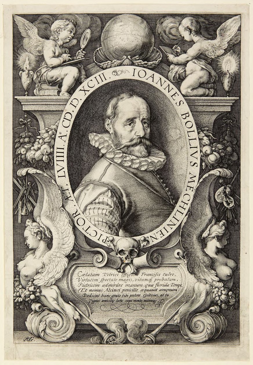 Hans Bol door Hendrick Goltzius