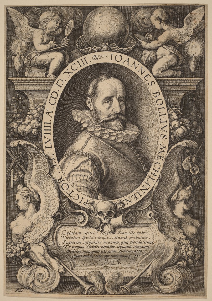 Hans Bol door Hendrick Goltzius