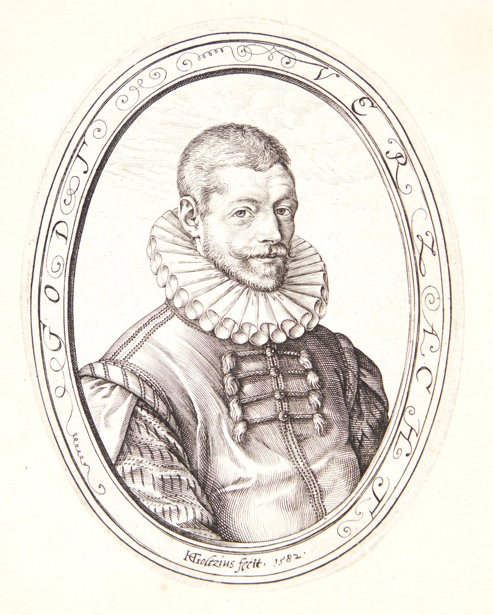 Hans Felbier door Hendrick Goltzius