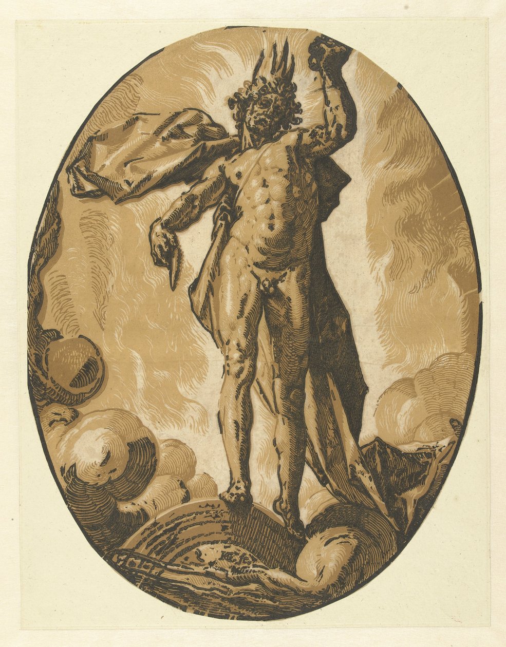 Helios door Hendrick Goltzius