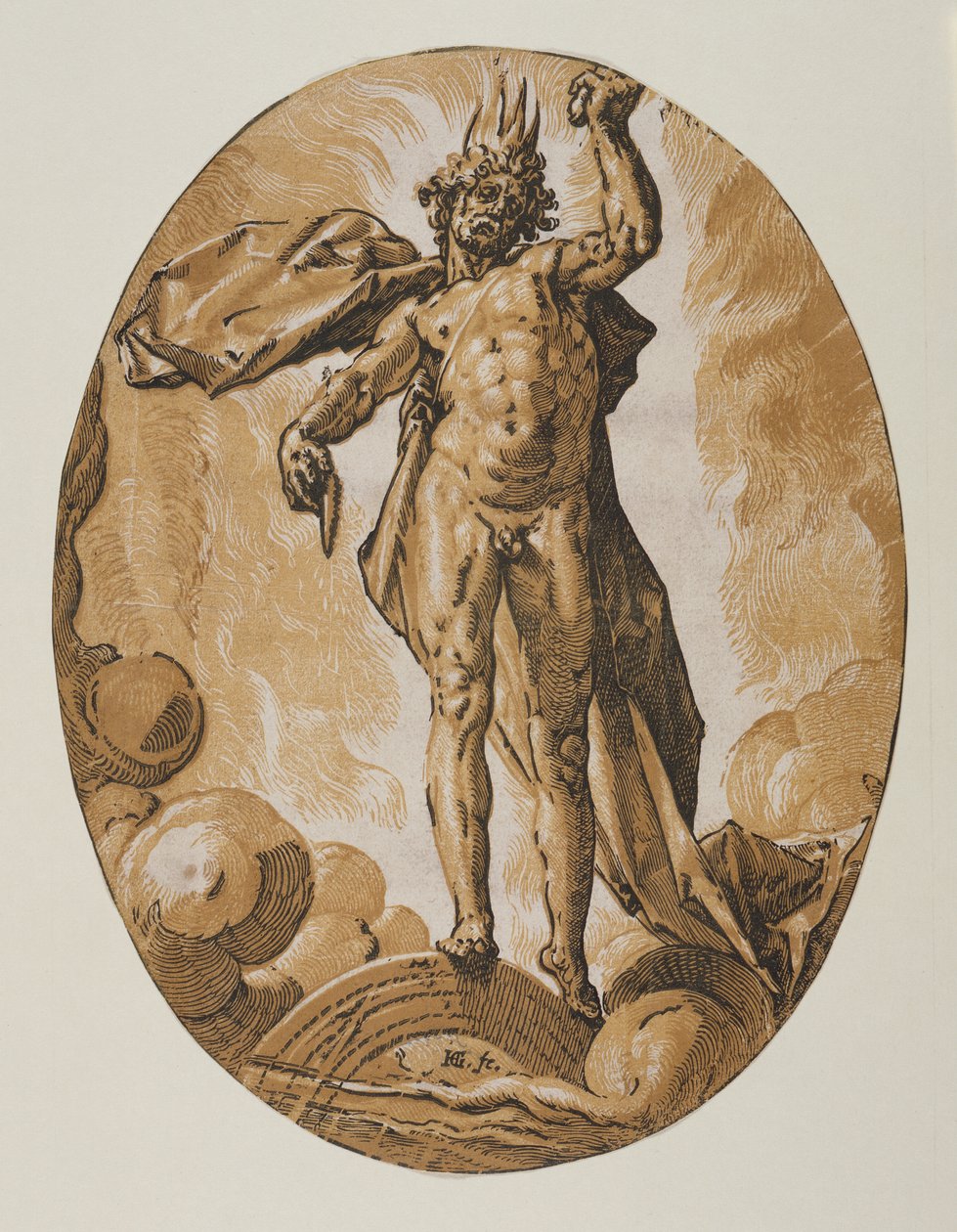 Helios door Hendrick Goltzius