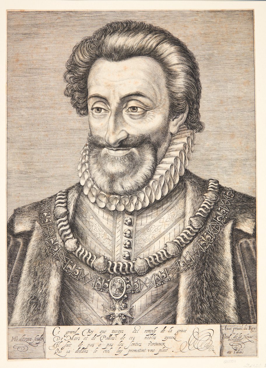Hendrik IV, koning van Frankrijk door Hendrick Goltzius