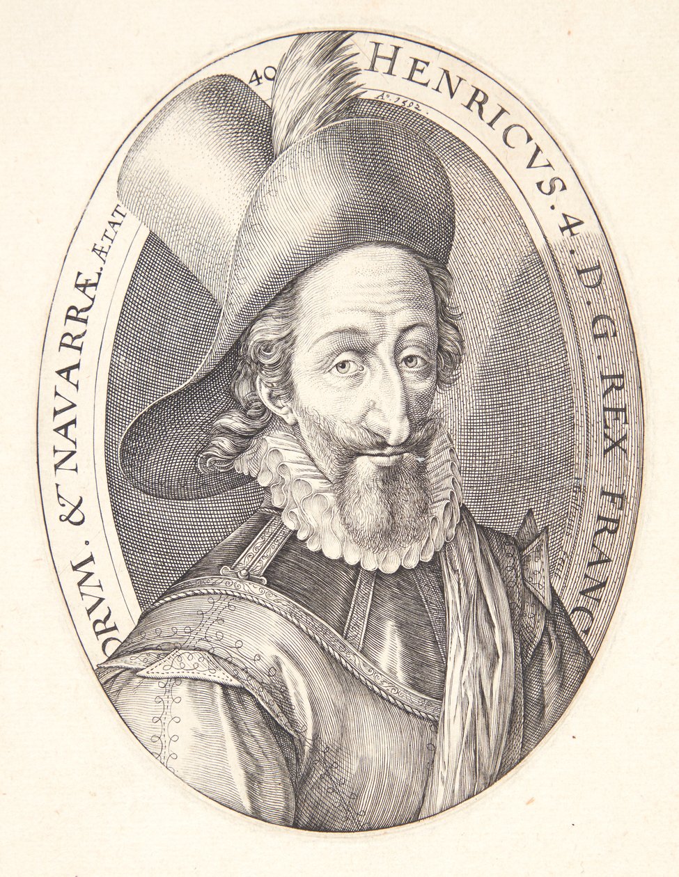Hendrik IV, koning van Frankrijk door Hendrick Goltzius