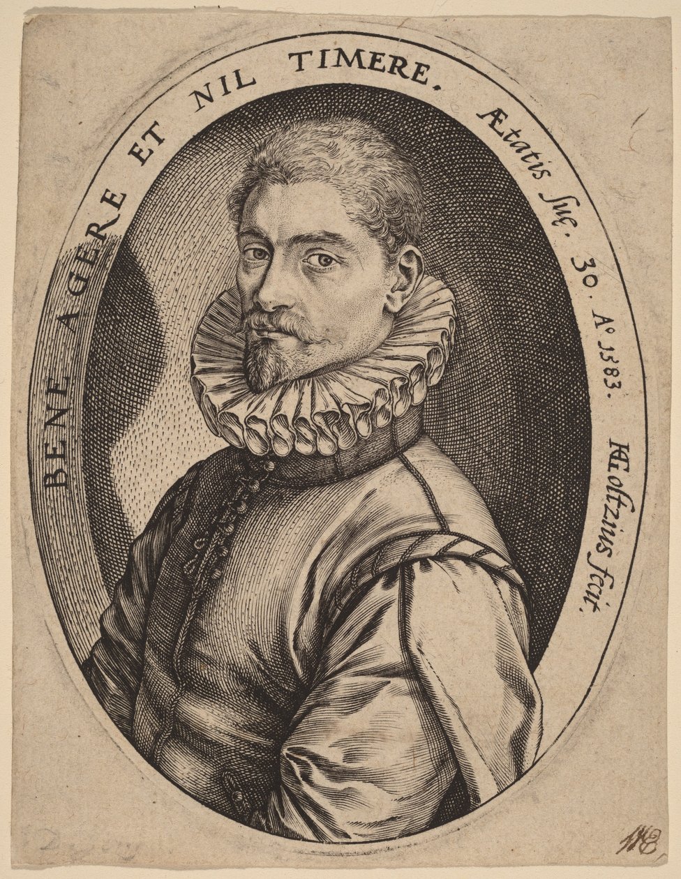 Hieronymus Scholiers door Hendrick Goltzius