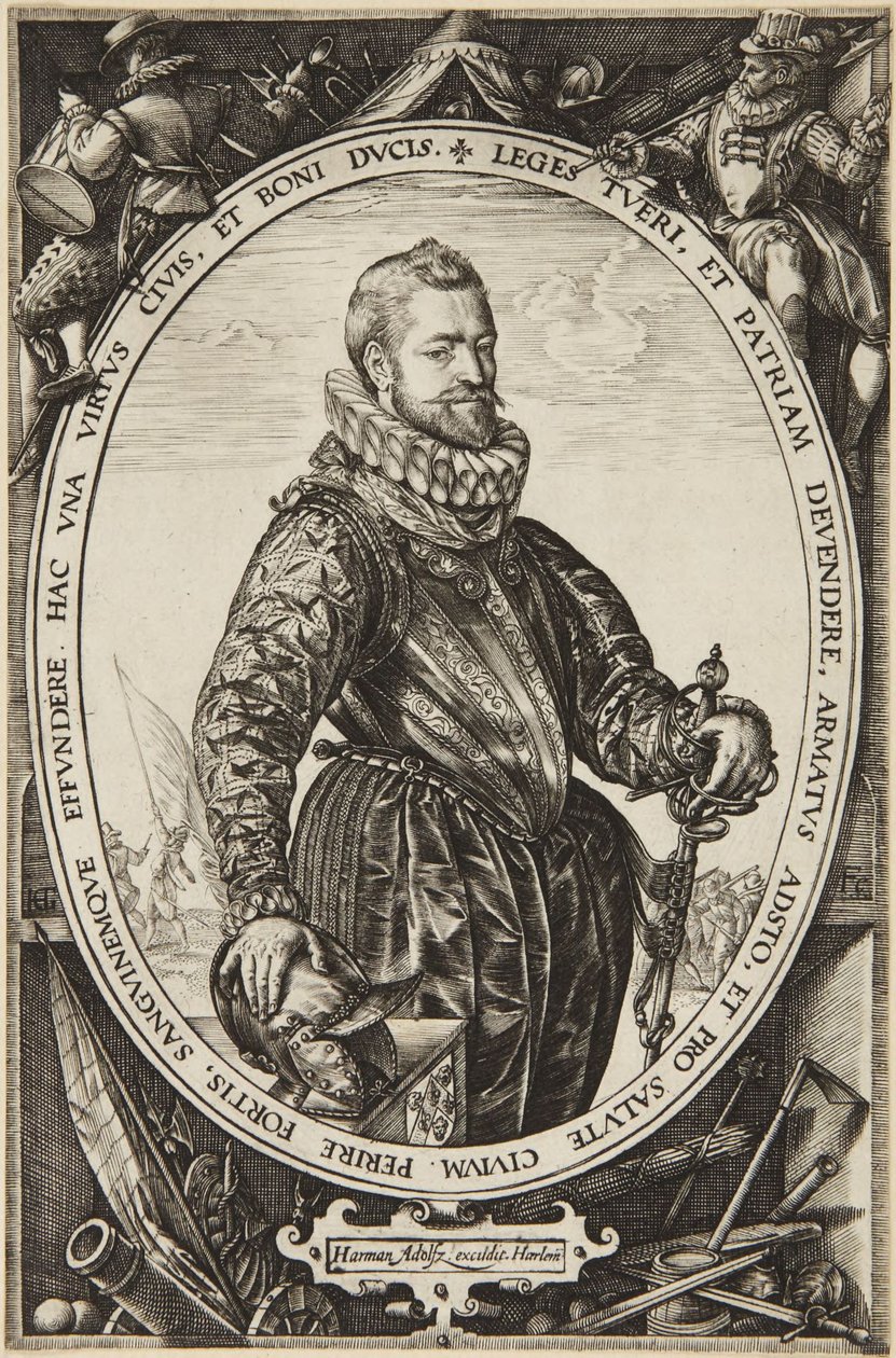Jacques de la Faille door Hendrick Goltzius