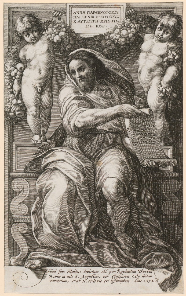 Jesaja door Hendrick Goltzius