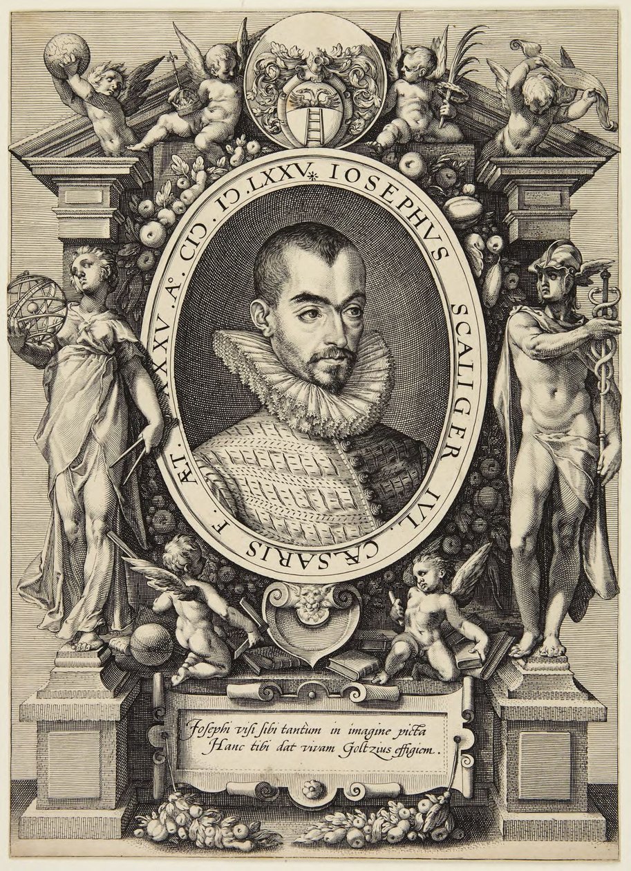Josephus Justus Scaliger door Hendrick Goltzius