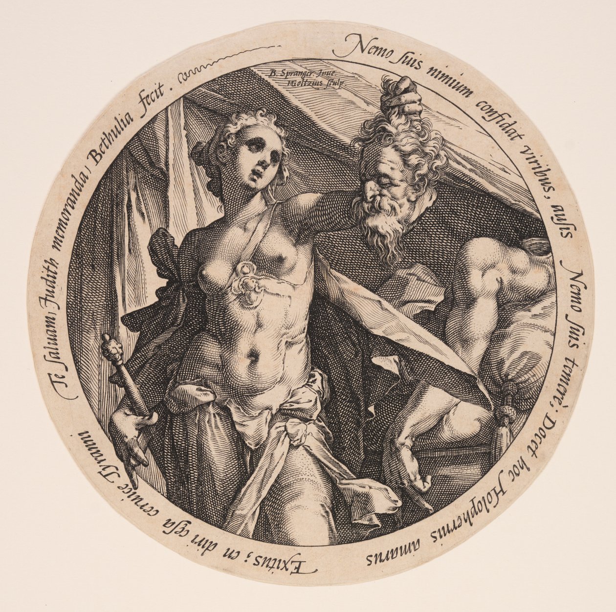 Judith met het hoofd van Holofernes door Hendrick Goltzius