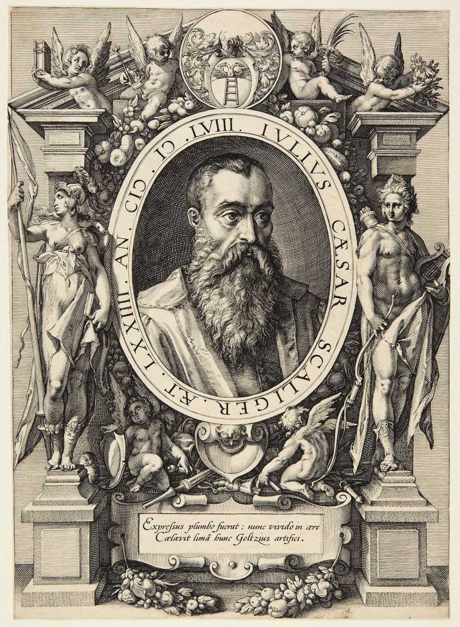 Julius Caesar Scaliger door Hendrick Goltzius
