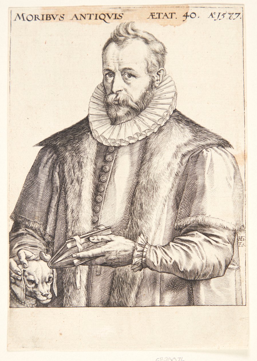 Justus Lipsius door Hendrick Goltzius