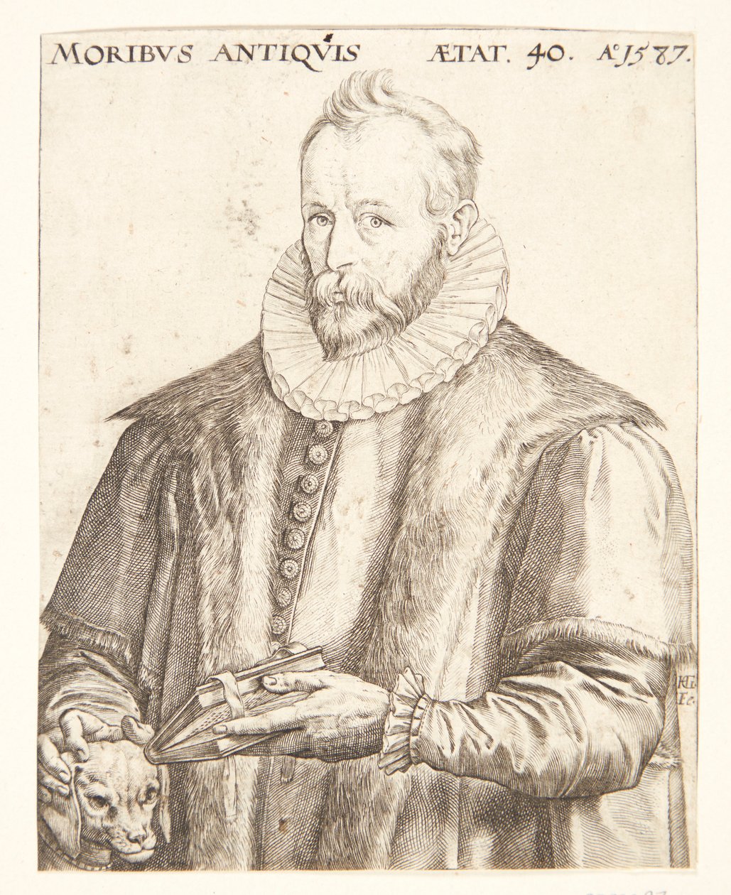 Justus Lipsius door Hendrick Goltzius