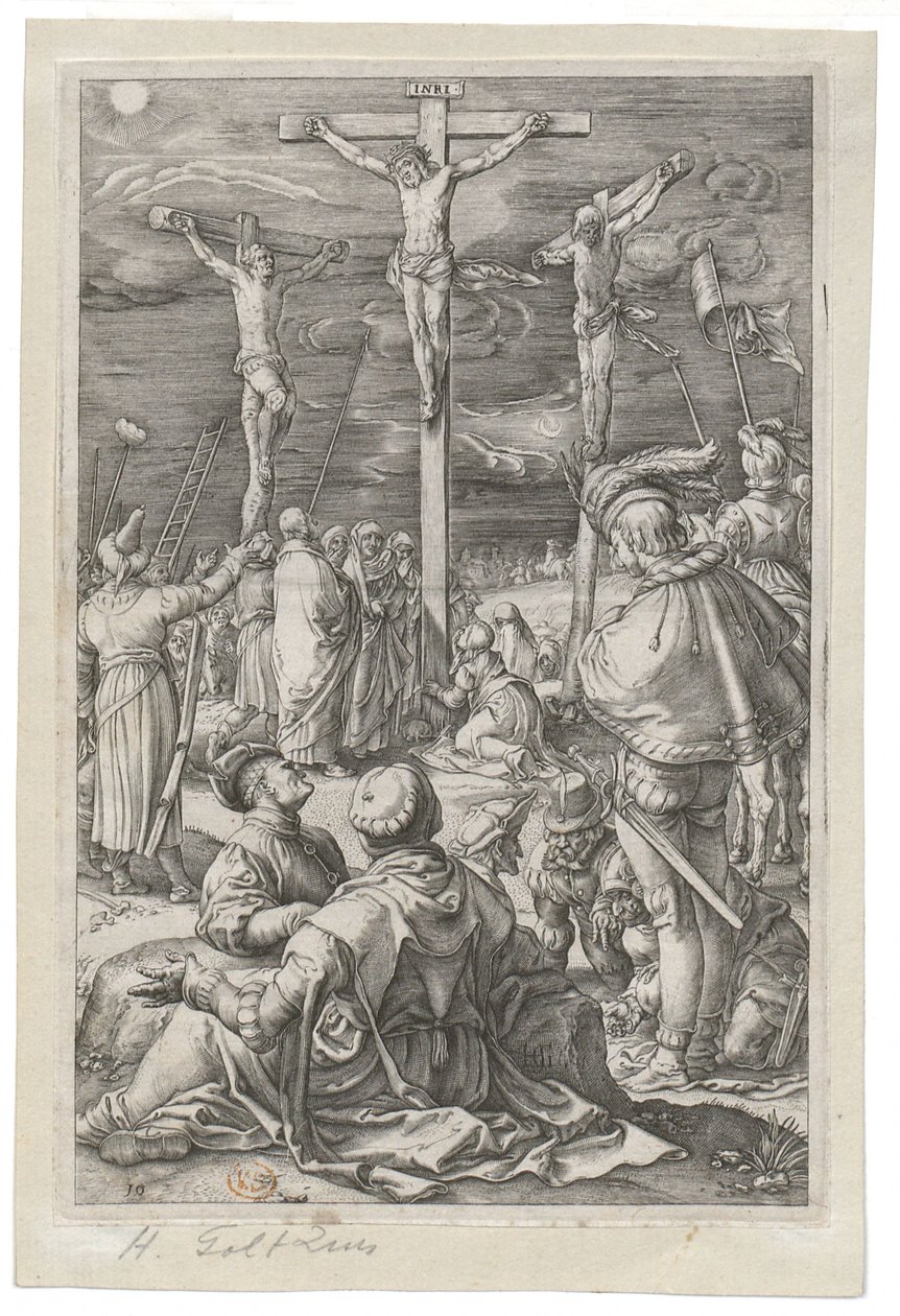 Kruisiging door Hendrick Goltzius