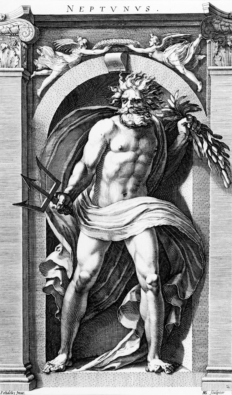 Neptunus door Hendrick Goltzius