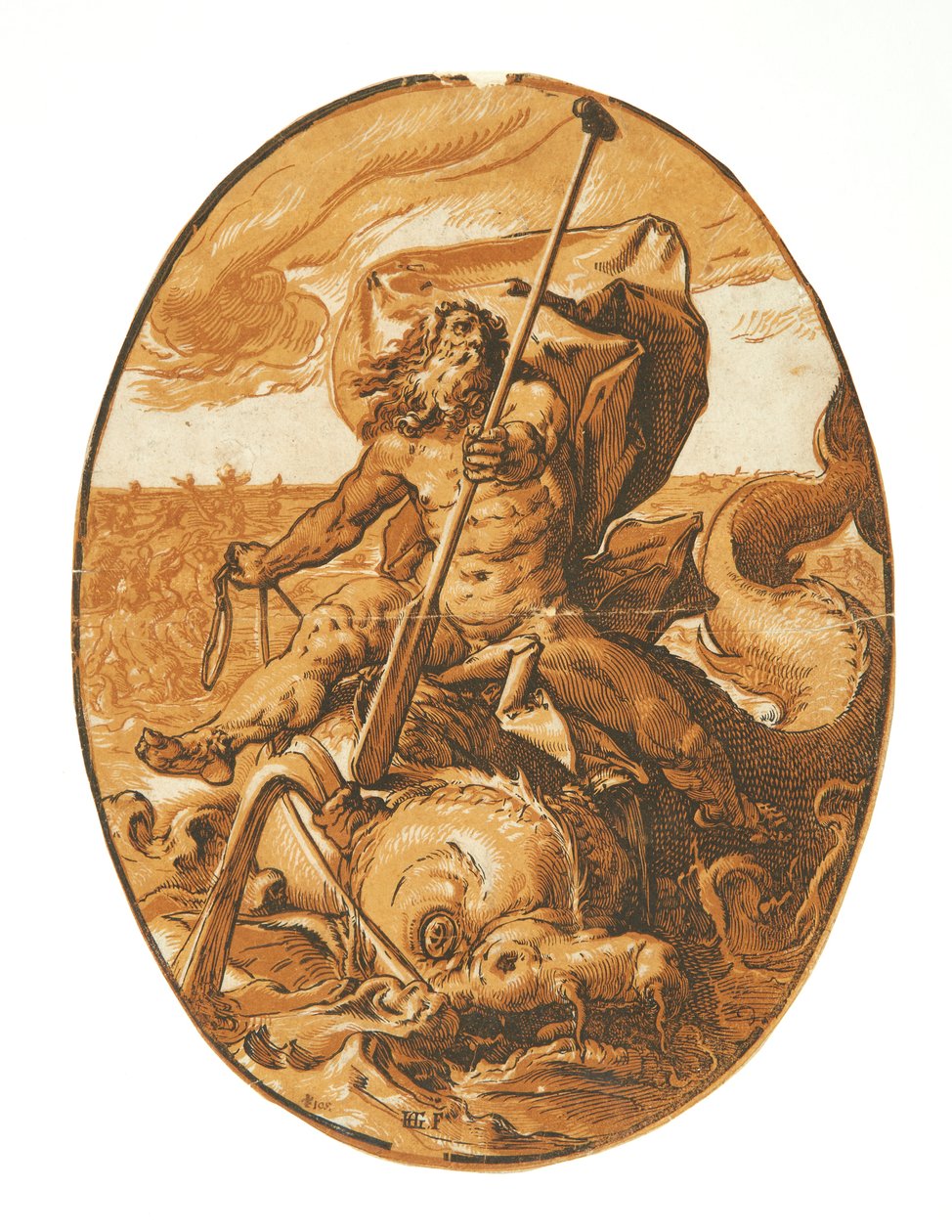Neptunus door Hendrick Goltzius
