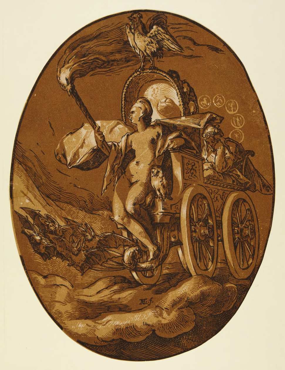 Nox door Hendrick Goltzius