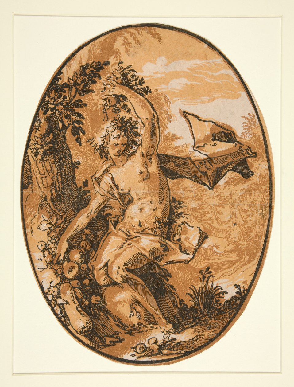 Persephone (Proserpina) door Hendrick Goltzius