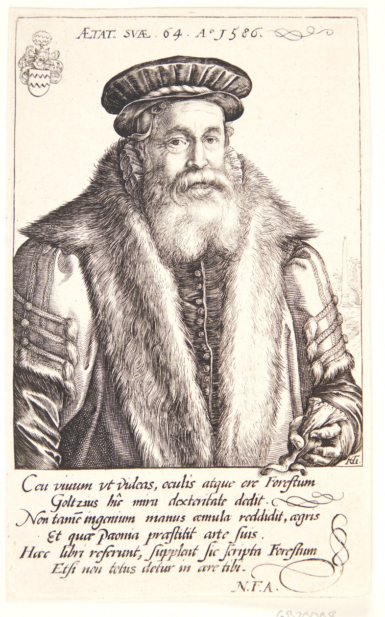 Petrus Forestus door Hendrick Goltzius