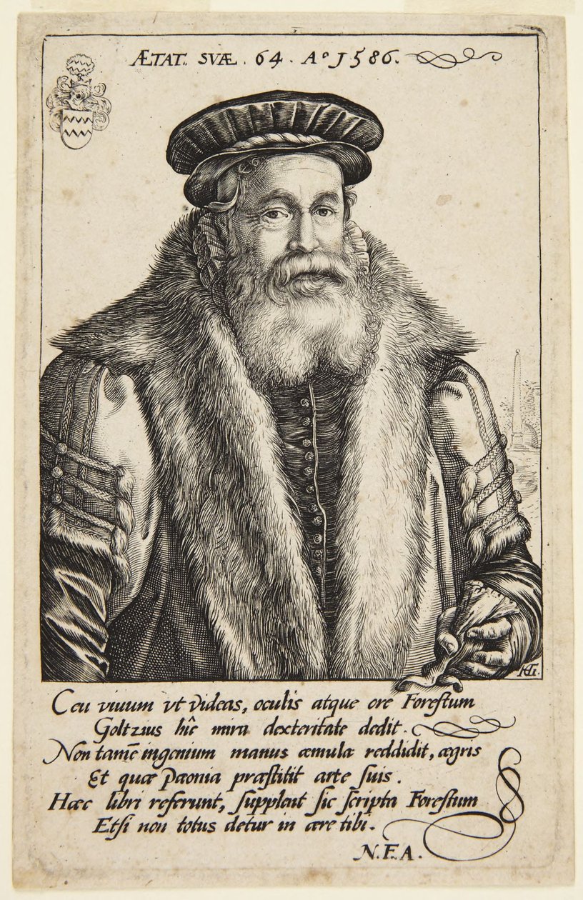 Pieter van Foreest door Hendrick Goltzius