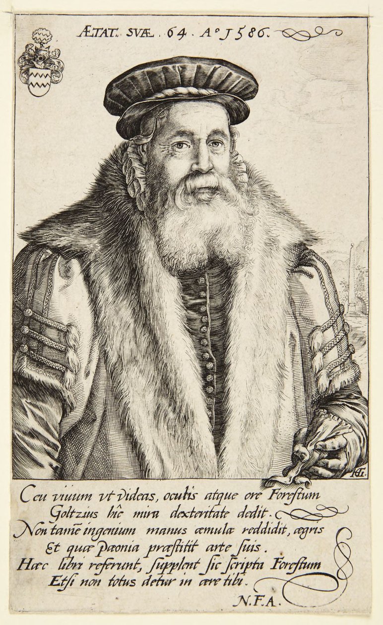 Pieter van Foreest door Hendrick Goltzius