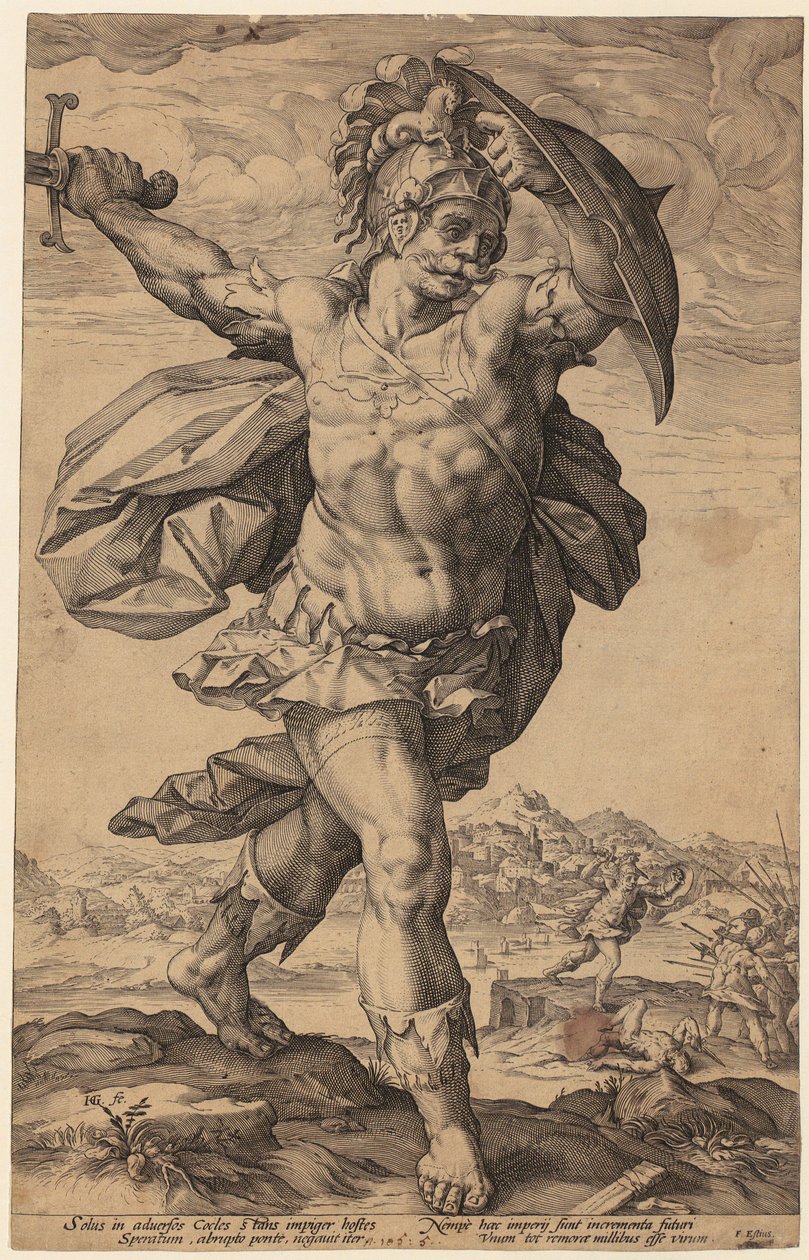 Portret van Frederik de Vries door Hendrick Goltzius