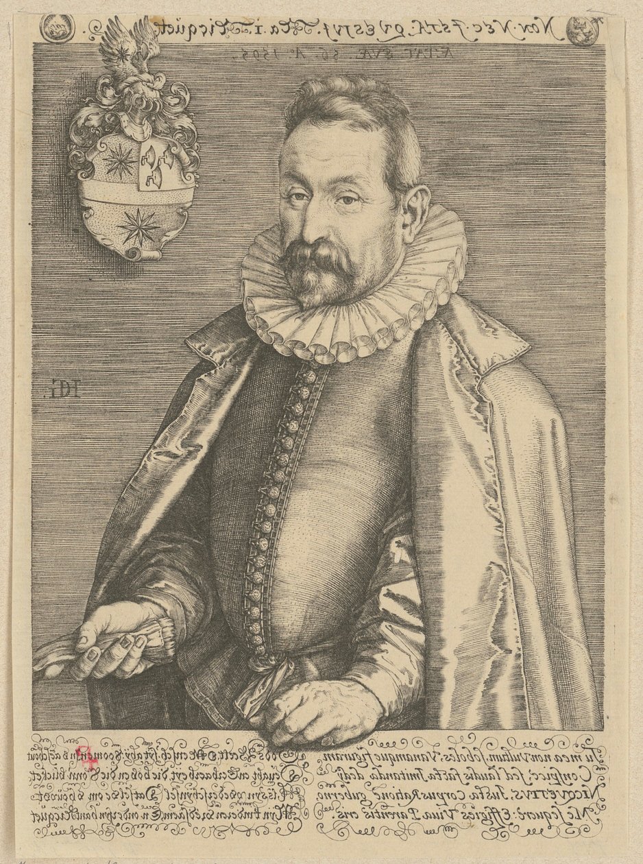 Portret van Jan Nicquet door Hendrick Goltzius
