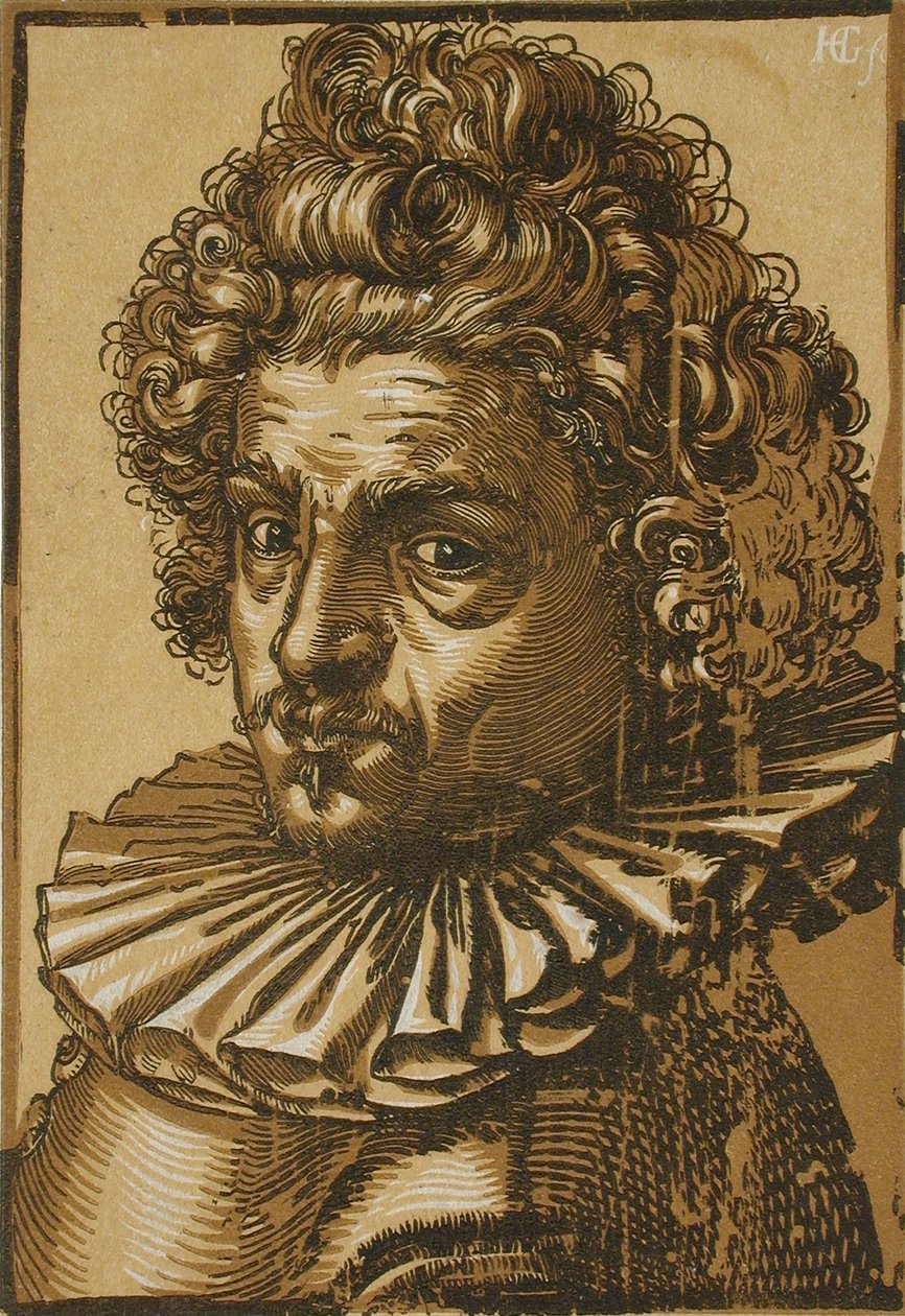 Portret van Gillis van Breen door Hendrick Goltzius