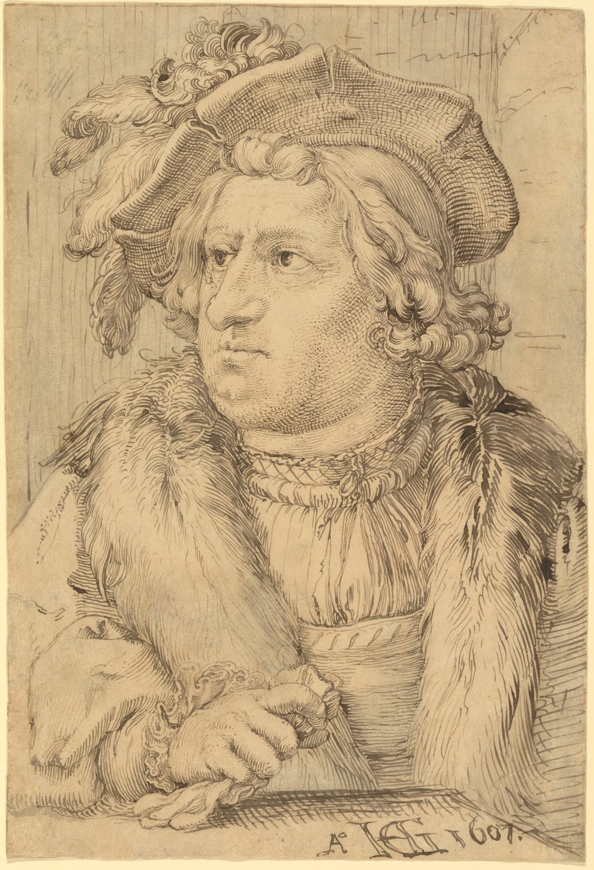 Portret van een man door Hendrick Goltzius