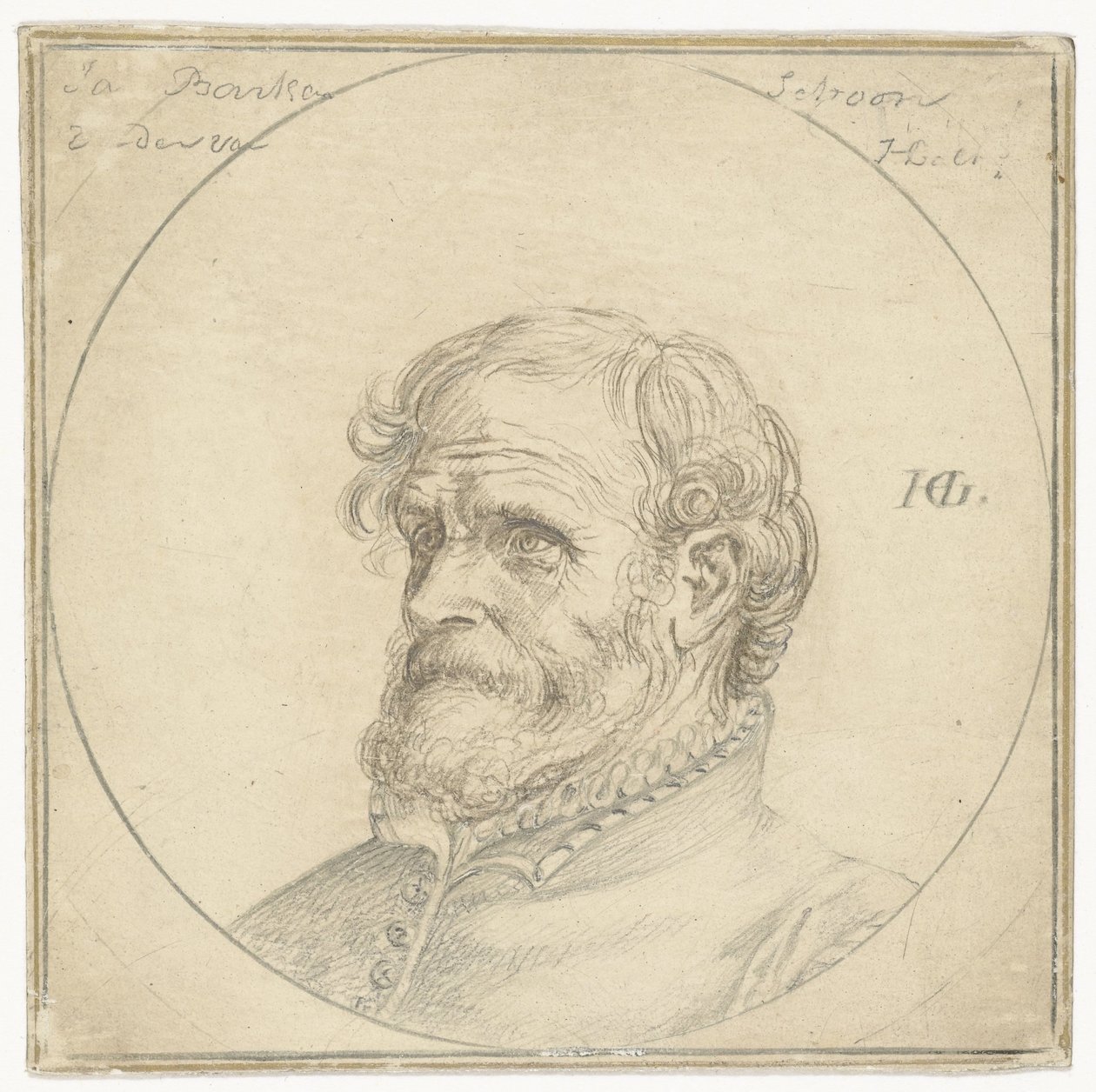 Portret van Jan Baertsen door Hendrick Goltzius