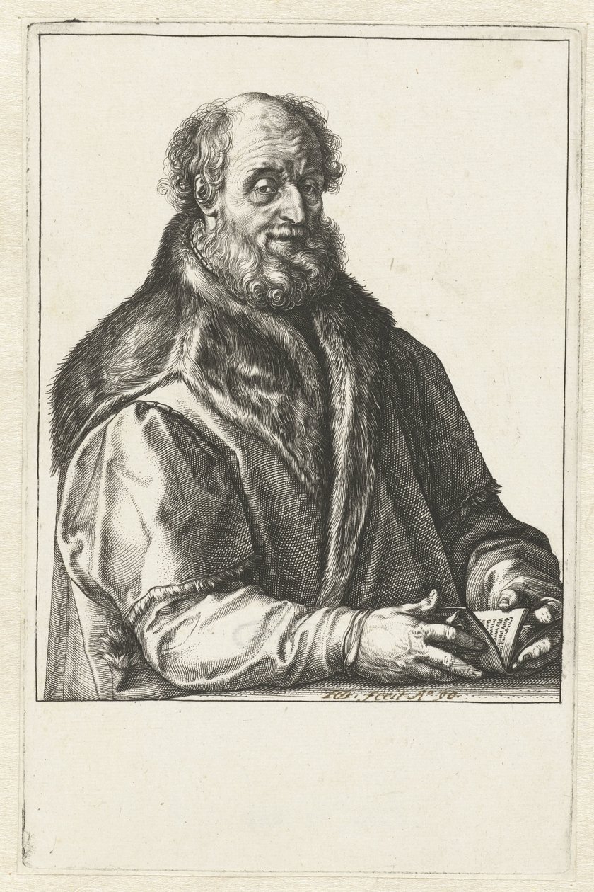 Portret van Jan van Suren door Hendrick Goltzius