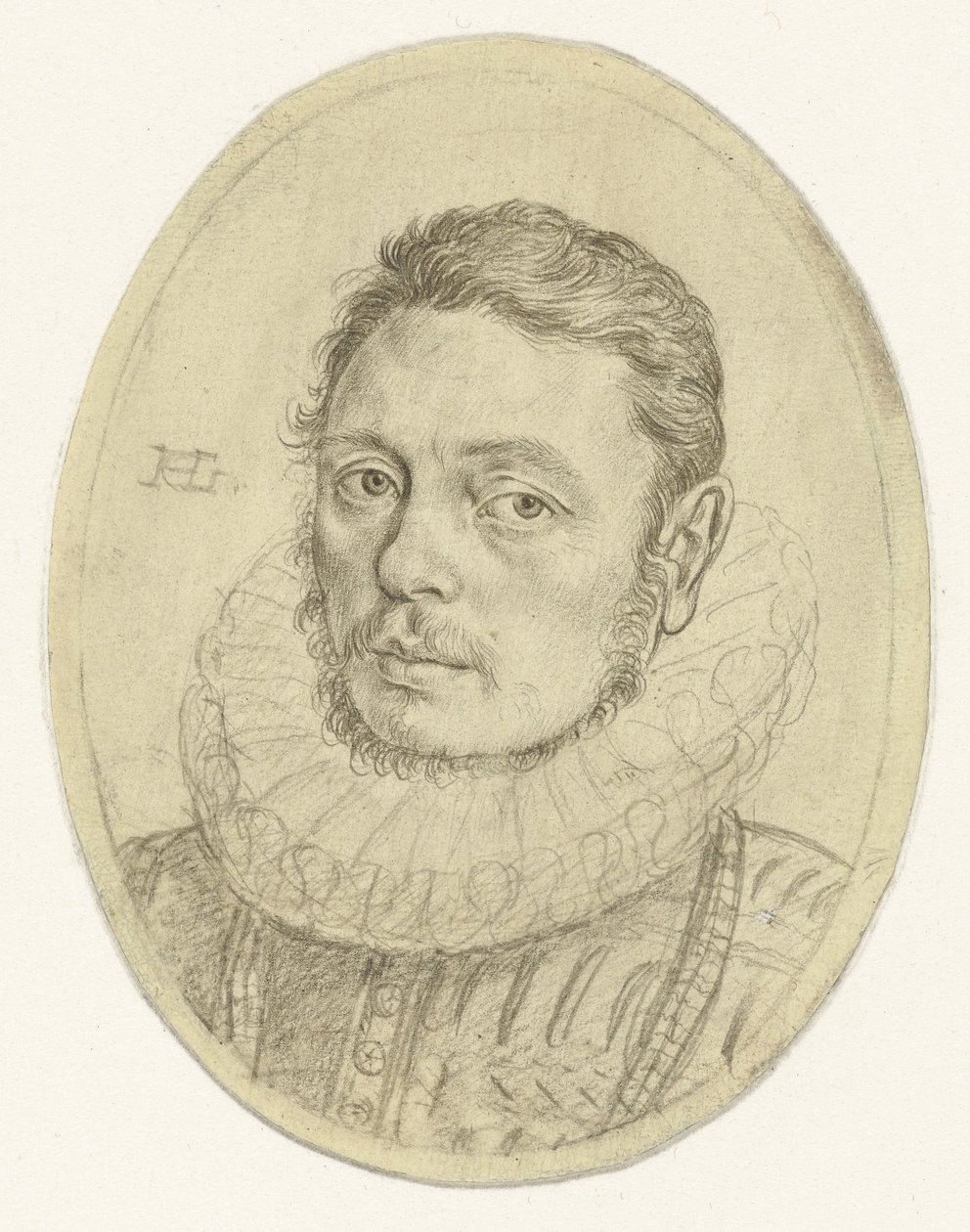 Portret van Pieter Dircksz. Hasselaer () door Hendrick Goltzius
