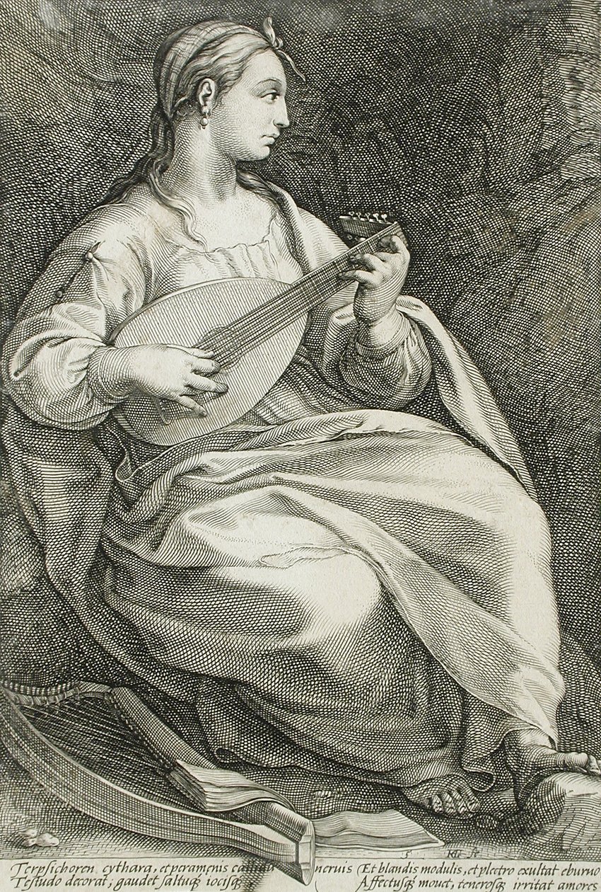 Dans door Hendrick Goltzius