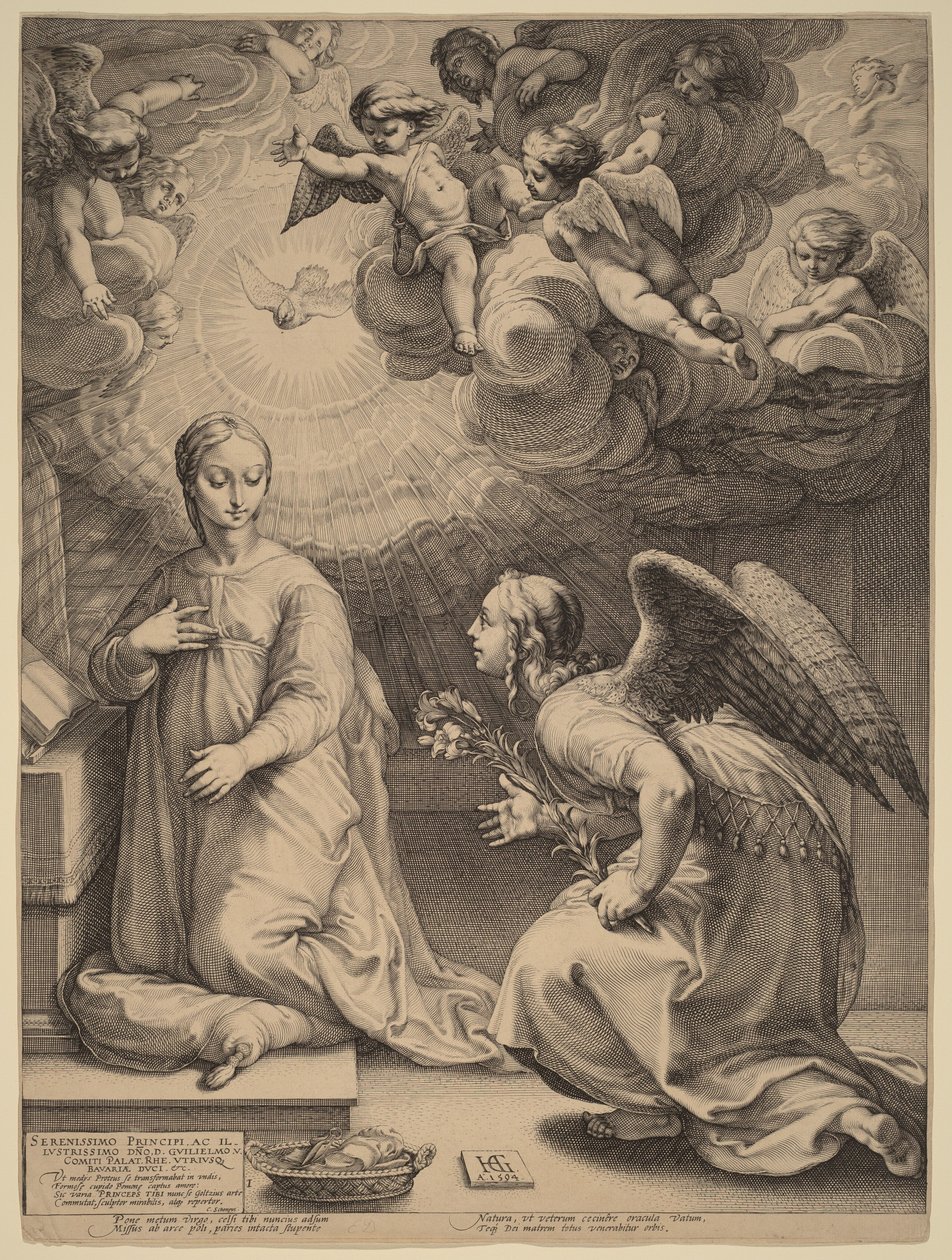 De Aankondiging door Hendrick Goltzius