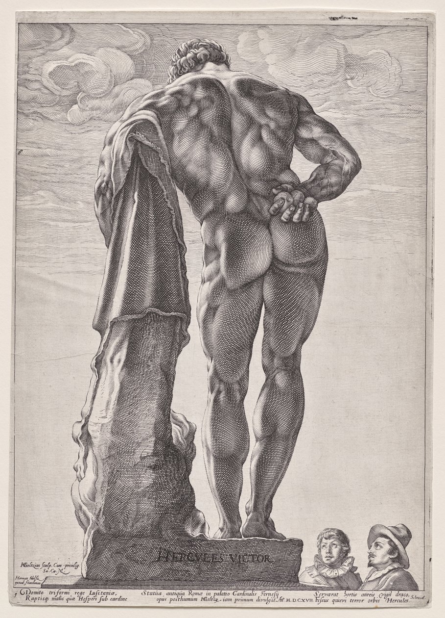 De Hercules van Farnese door Hendrick Goltzius