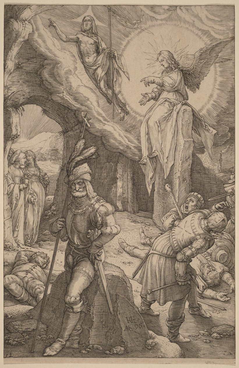 De Wederopstanding door Hendrick Goltzius