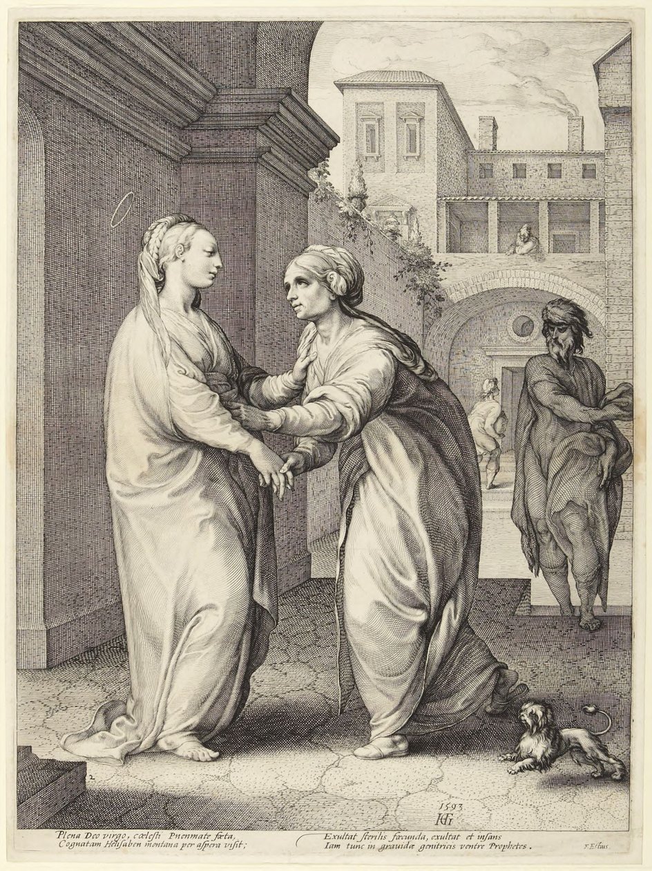 De Visitatie door Hendrick Goltzius