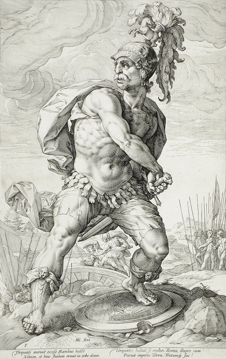 Titus Manlius Torquatus door Hendrick Goltzius