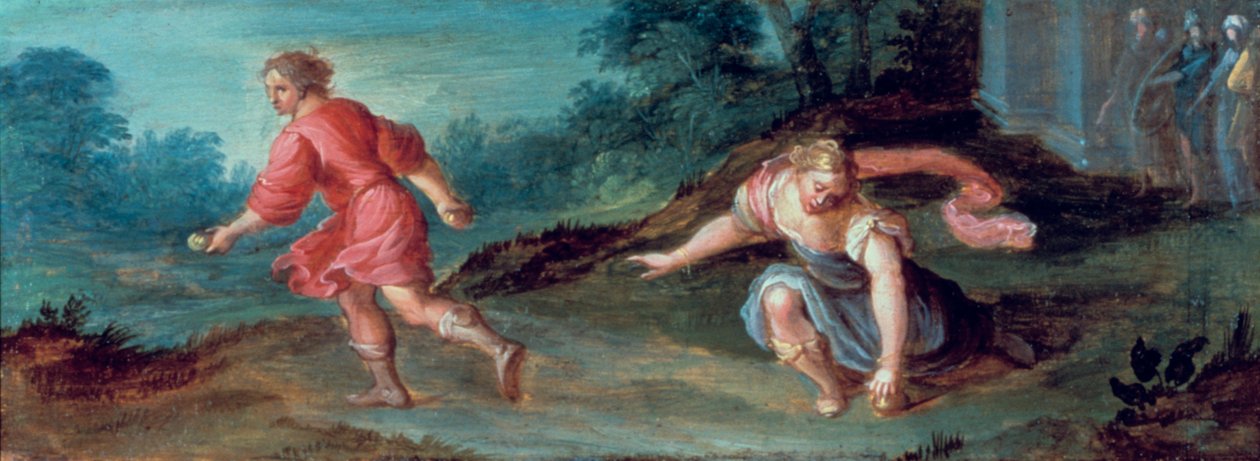 Atalanta en de gouden appels, ca. 1619 door Hendrick van Balen