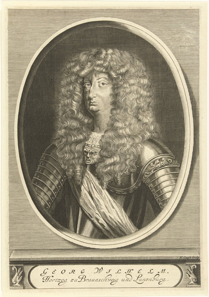 Portret van George William, Hertog van Brunswijk-Lüneburg door Hendrik Causé