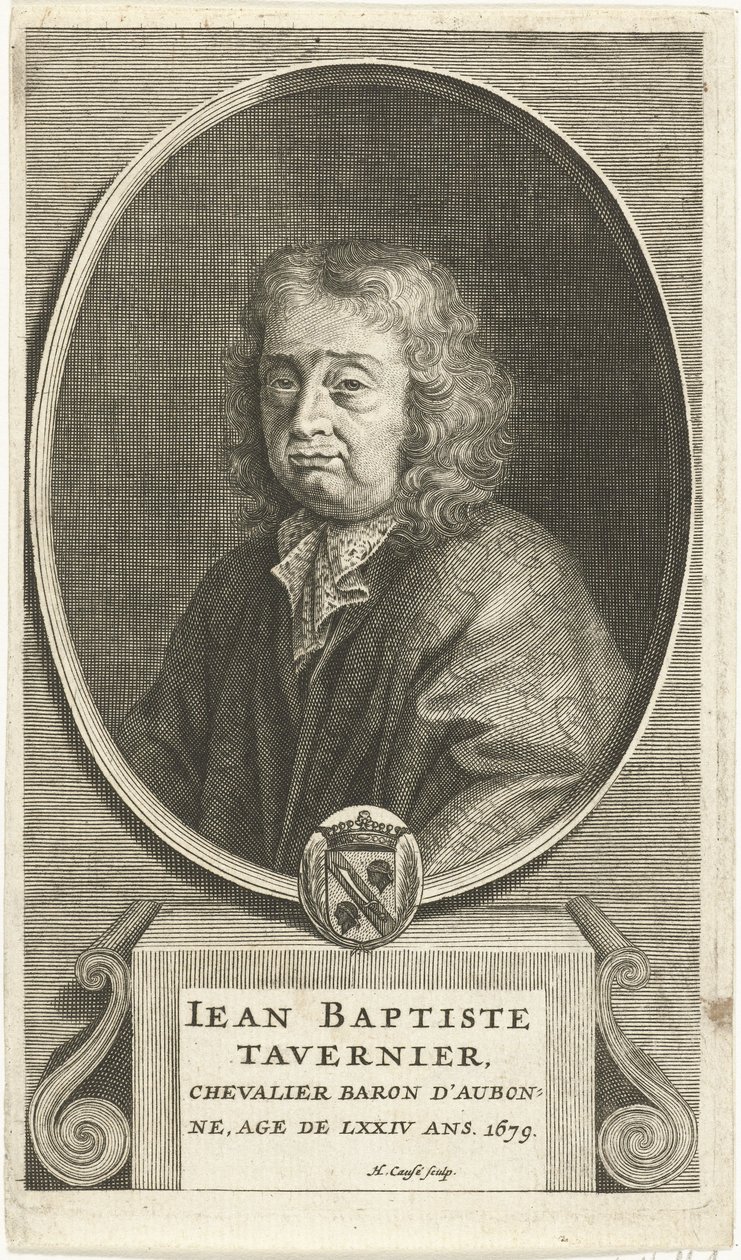 Portret van Jean-Baptiste Tavernier door Hendrik Causé
