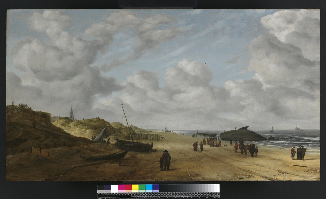 Uitzicht op de stranden van Scheveningen, ca. 1630 door Hendrik van Anthonissen