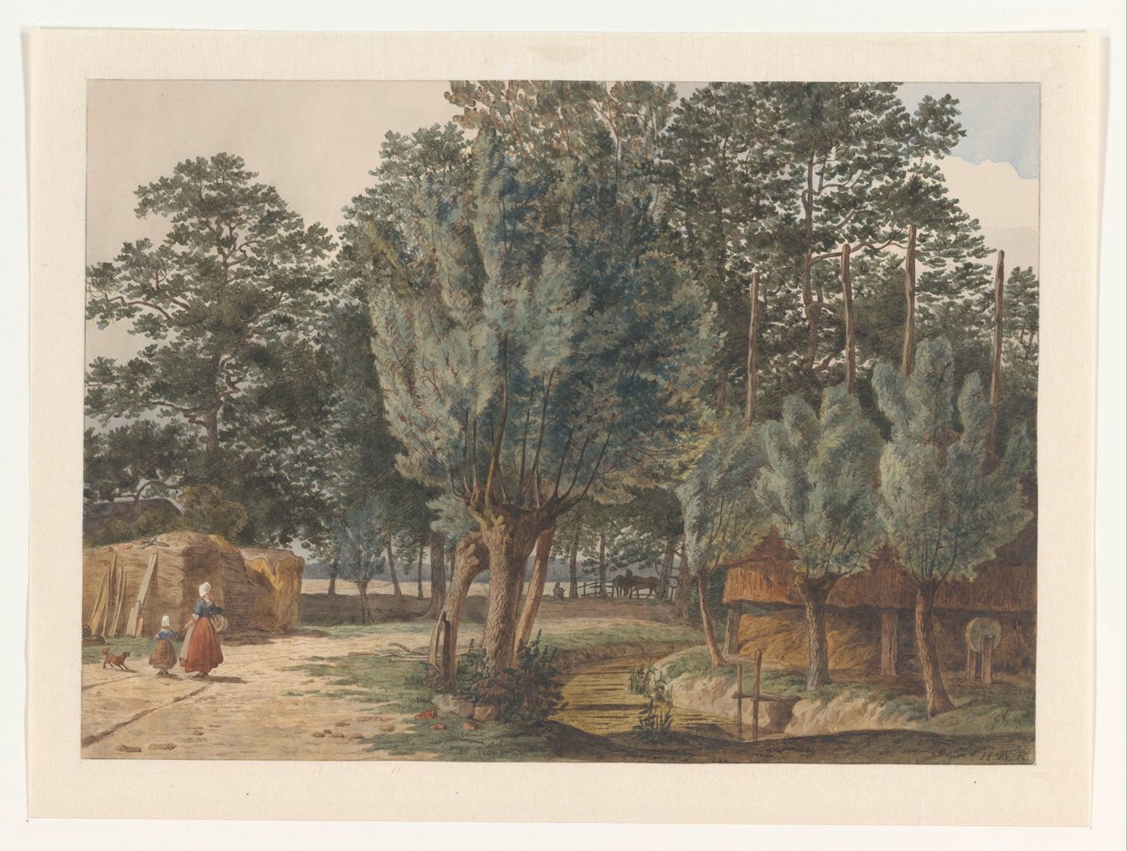 Op het landgoed Houdringe bij De Bilt door Hendrik Abraham Klinkhamer